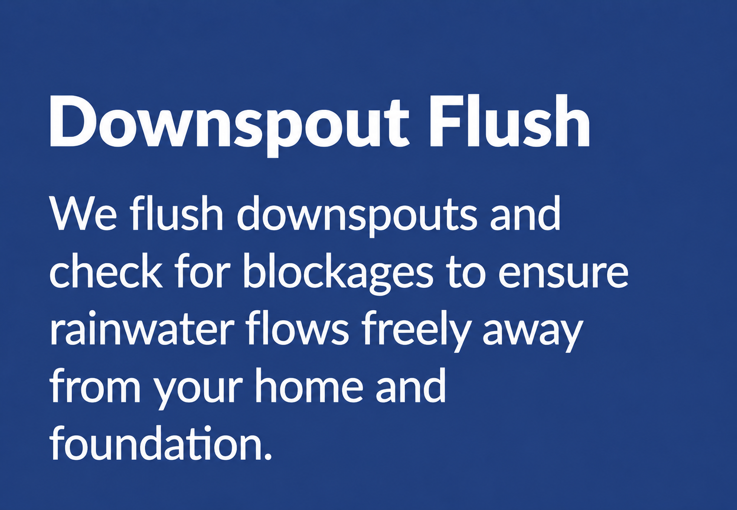 downspout-flush